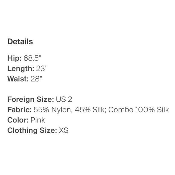 Tibi Pink Sand Striped Slit Slouch Pocket Pleated Silk Skirt NWT Size 2 - Picture 6 of 6